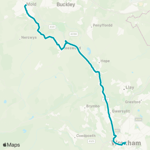 Arriva Wales St David`S Road - Conwy Railway Station map