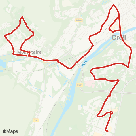 AXO St-Maximin / Révolution française - Creil Gare - Montataire / Mairie map