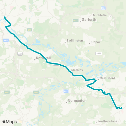 Arriva Yorkshire  map