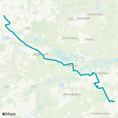 Arriva Yorkshire  map