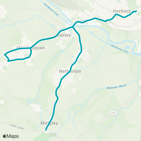 Arriva Yorkshire  map