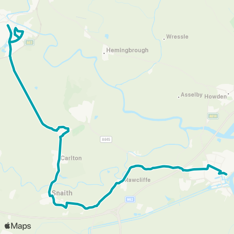 Arriva Yorkshire  map
