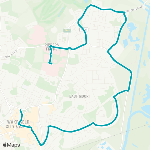 Arriva Yorkshire  map