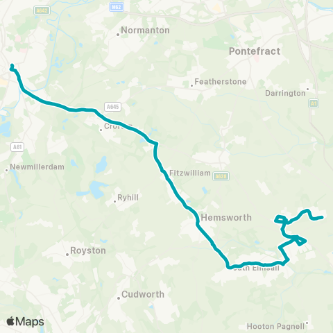 Arriva Yorkshire  map