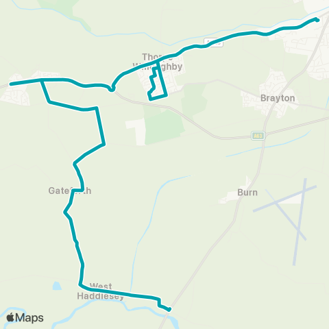 Arriva Yorkshire  map