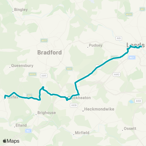 Arriva Yorkshire  map