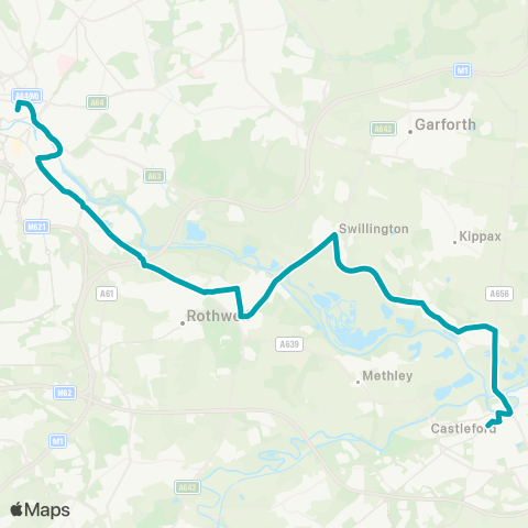 Arriva Yorkshire  map