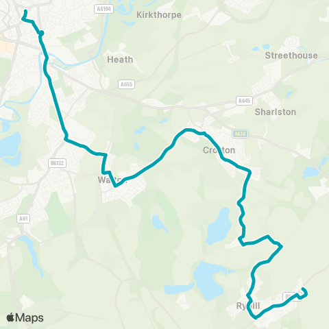 Arriva Yorkshire  map