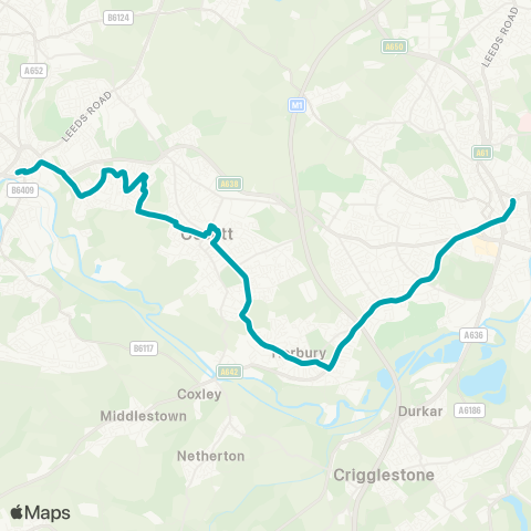 Arriva Yorkshire  map