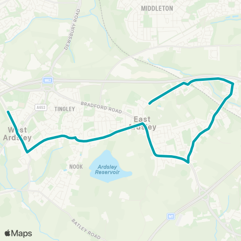 Arriva Yorkshire  map