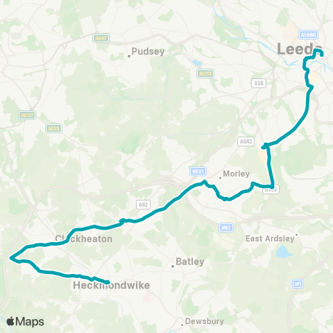 Arriva Yorkshire  map