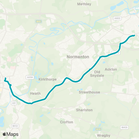 Arriva Yorkshire  map