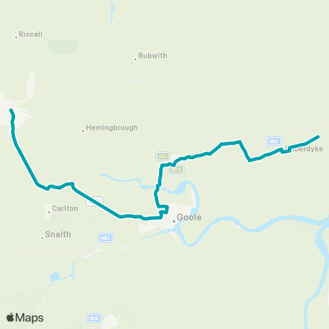 Arriva Yorkshire  map