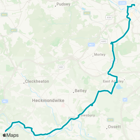 Arriva Yorkshire  map