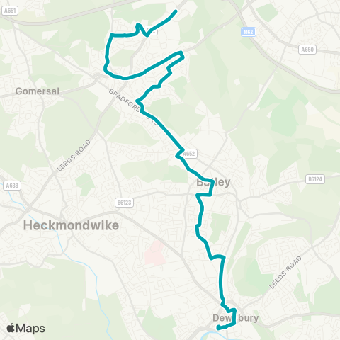 Arriva Yorkshire  map