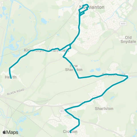 Arriva Yorkshire  map