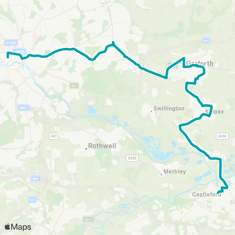 Arriva Yorkshire  map