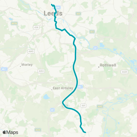 Arriva Yorkshire Wakefield Bus Sta - Cavendish Rd Univ Steps map