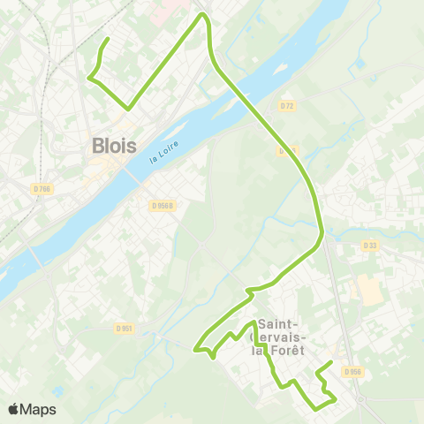 Azalys - Lignes périurbaines Pôle d'Échanges - Clouseaux map
