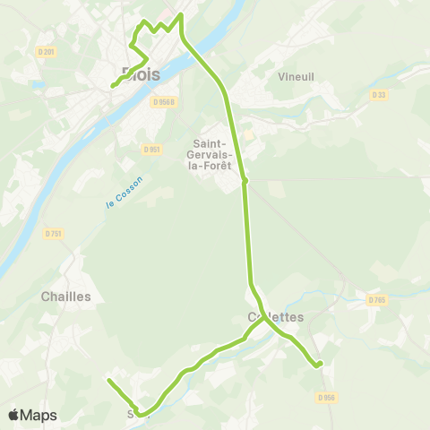 Azalys - Lignes périurbaines Etang - Gare SNCF map