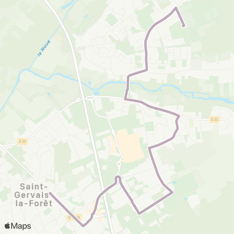 Azalys - Lignes scolaires Collège Carné - Acacias map