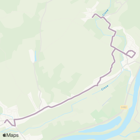 Azalys - Lignes scolaires Collège - Église map