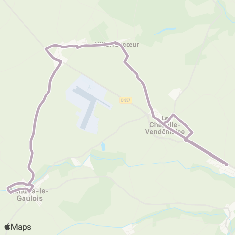 Azalys - Lignes scolaires École Landes-le-Gaulois - École Landes-le-Gaulois map