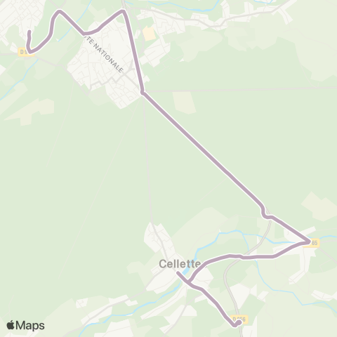 Azalys - Lignes scolaires Collège Vienne - Bourg map