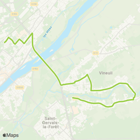 Azalys - Lignes périurbaines Pôle d'Échanges Scolaire - 14 À 16 - Gde Rue map