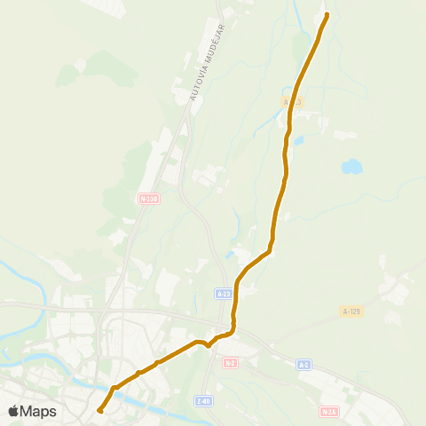 Transporte Urbano de Zaragoza Coso - Montañana / Peñaflor map