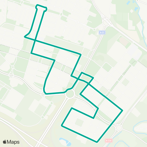 Transporte Urbano de Zaragoza Valdespartera - Tranvía map
