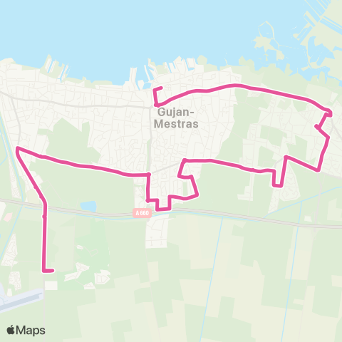 Baïa Gare de Gujan-Mestras - Pôle de santé map