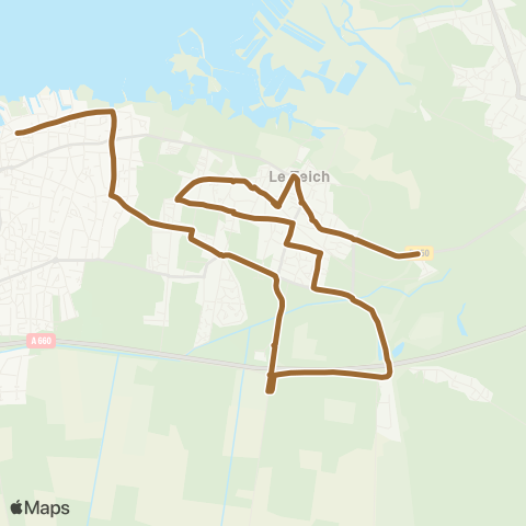 Baïa Gare de Gujan / Port de Larros - Lamothe map