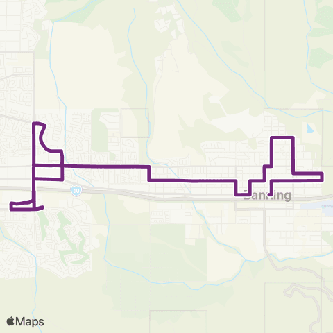 Banning Connect Circulator map