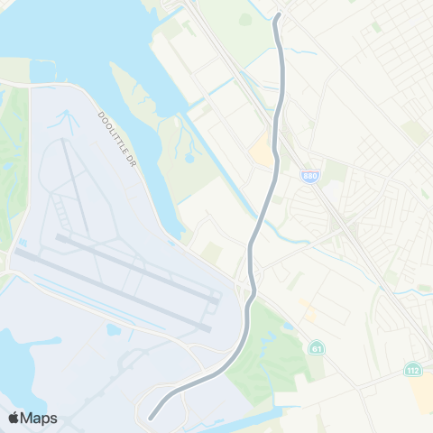 BART Oakland International Airport (OAK) map