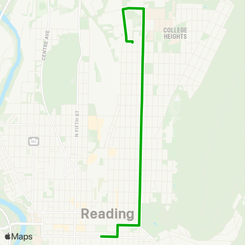 BARTA 10th / 11th Streets map
