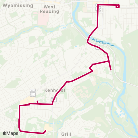 BARTA Grill via Kenhorst map