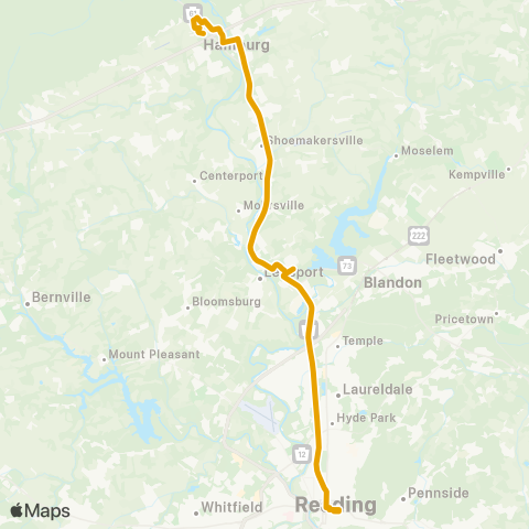 BARTA Route 61 / Hamburg map