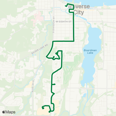 BATA Downtown to GT Mall map