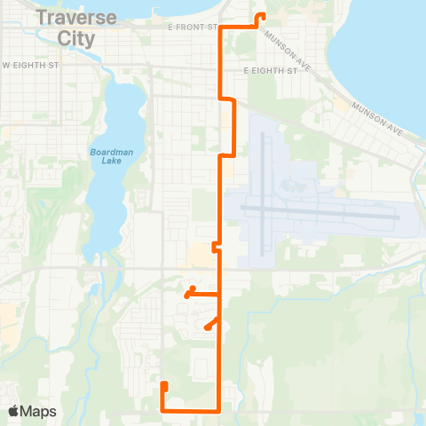 BATA - LaFranier Transfer to NMC Dennos Museum map