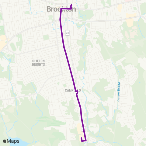 BAT S Plaza / Campello via Main Street map