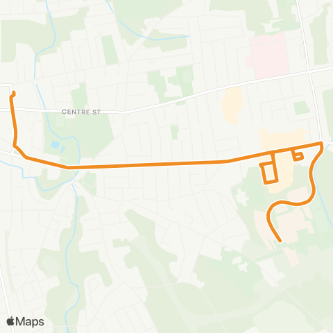 BAT Massasoit via Crescent Street map