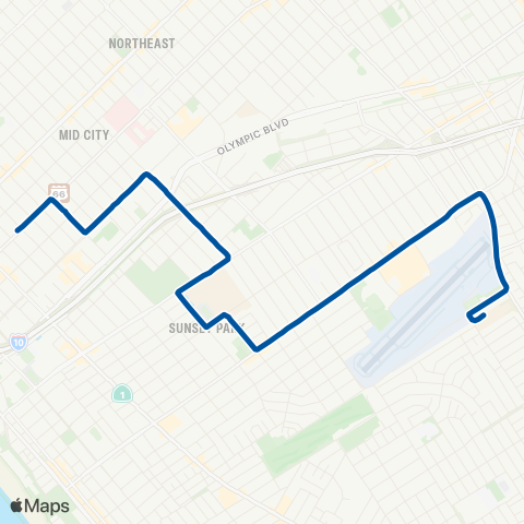 Big Blue Bus 17th St Sta - Santa Monica Coll Bundy Campus map