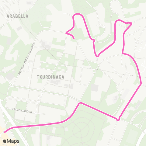 Bilbobus Garaizar - Santutxu map