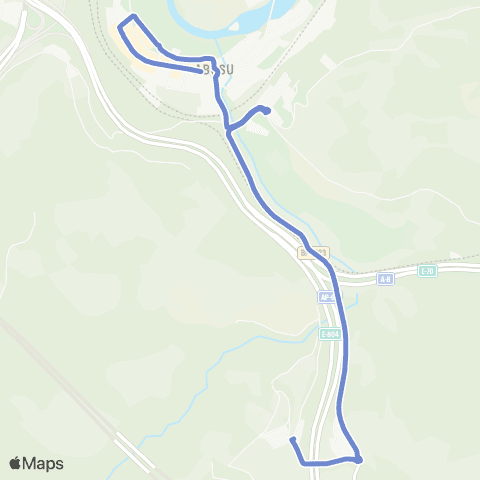 Bilbobus Buia - la Peña map