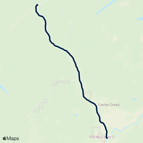 BC Transit Ashcroft - Clinton Ashcroft - Clinton map