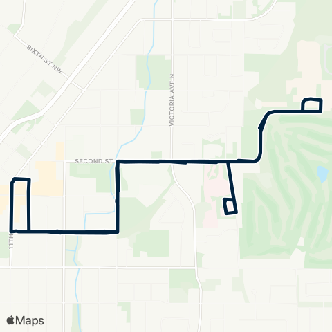 BC Transit East Kootenay College map