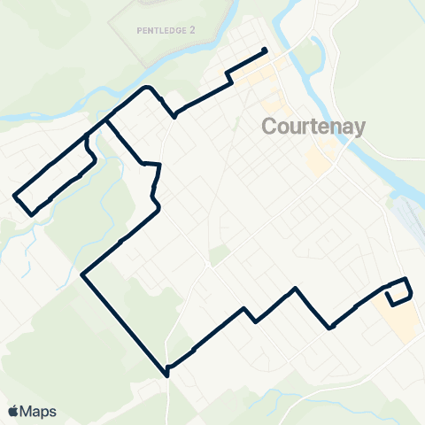 BC Transit Comox Valley Arden map