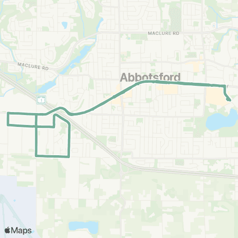 BC Transit Fraser Valley Region Industrial map