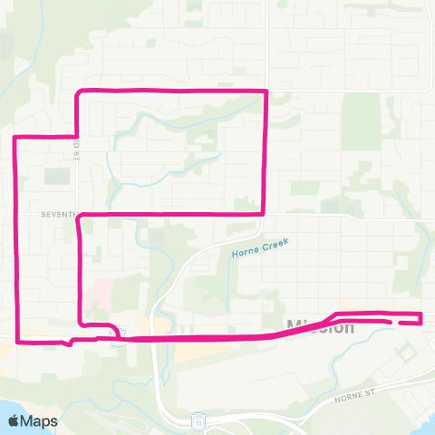 BC Transit Fraser Valley Region West Heights map